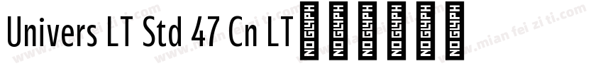 Univers LT Std 47 Cn LT字体转换